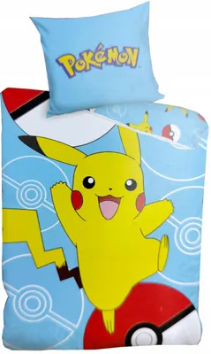 Produktbild von Carbotex Pokemon Pikachu Bettwäsche Set 160x200 cm Wendbar