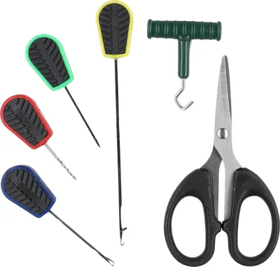 Produktbild von MIKADO BOILIE NEEDLE SET Stringer- Splicing- Ködernadel Schere Boiliebohrer ...