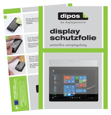 Produktbild von 2x Schutzfolie für Microsoft Surface Go 2 matt Displayschutzfolie Folie Display Schutz dipos