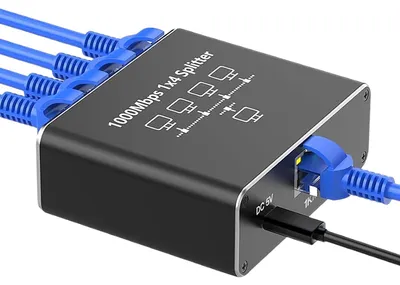 Image de Diviseur LAN 1 vers 4, pour réseau Gigabit Ethernet, 1000 Mbps