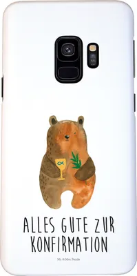 Produktbild von Mr. & Mrs. Panda Samsung Galaxy S9 Handyhülle Bär Konfirmation - Weiß - Geschenk, Handy Schutzhülle, Hülle, Gottesdienst, Evangelisch, Teddy, Kirche, Cover, Case