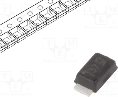 Image de 3 x Diode : Redresseur diode Schottky ®323 PD3S160-7. Diodes Schottky CMS (montage en surface), 8A, 60V