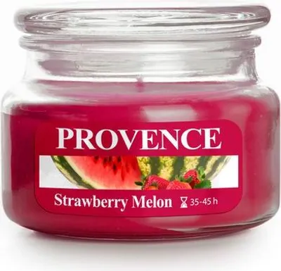 Obrázek produktu pro Svíčka Ve Skle S Víčkem 200G Jahoda+Meloun