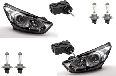 Zdjęcie produktu dla Reflektory samochodowe pasujące do modelu Hyundai iX35, rocznik 2010-2013, lewy i prawy, w zestawie z serwomotorem