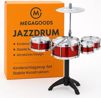 Produktbild von Kinder Schlagzeug Set Jazz Drums für Anfänger Spielzeug DE.