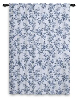 Produktbild von Vintage-Vorhänge mit Blumenmuster, geeignet für Schlafzimmer, 135 x 245 cm