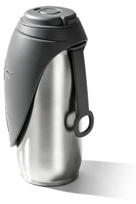 Produktbild von Edelstahl Hundetrinkflasche 750 ml - Auslaufsichere und Leichte Wasserflasche für Hunde