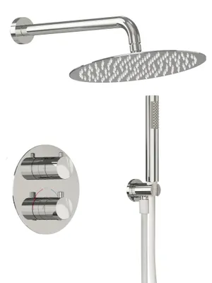 Inbouw thermostaat douchekraan regendouche 30 cm chroom