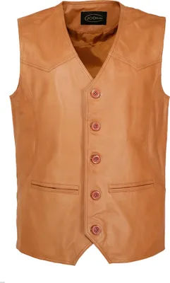 Produktbild von JCC Lederweste Pramo 2 Herren cognac M