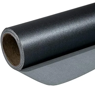 Productafbeelding van Inpakpapier Rol - Cadeaupapier Effen - Geschenken Versieren - Mat Zwart Parelgans - 43 cm x 10 m - Zwart