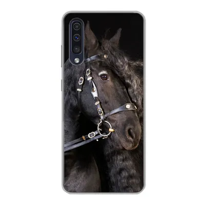 Produktbild von MuchoWow® Handyhülle Schutzhülle Hülle für Samsung Galaxy A30s Pferd - Halfter - Mähne Silikon Softcase Handy Hülle - Karteninhaber