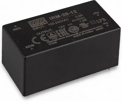 Produktbild von Mean Well IRM-20-12 Schaltnetzteil Modul 12V/DC/0-1,8A/ 21,6W