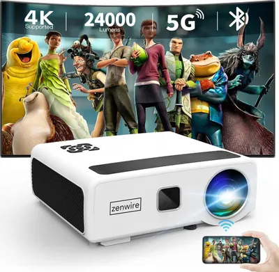 Produktbild von LED projektor WiFi Android TV FULL HD 4K 24000lm 800 ansi Automatické zaostřování