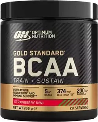 Produktbild von Optimum Nutrition | Gold Standard BCAA Train + Sustain Strawberry and Kiwi