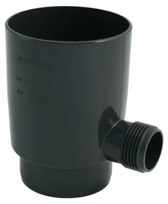Produktbild von Marley Regensammler für Fallrohr mit Überlaufstop DN 75mm Regenrohr Regen Fallrohrfilter anthrazit