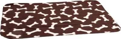 Produktbild von Karlie Fleecedecke Knochenmotiv Hundedecken braun 100 x 70 cm
