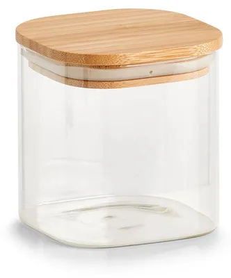 Produktbild von Vorratsglas, eckig mit Holzdeckel ZELLER Present
