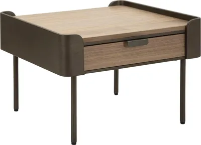 Obrázek produktu pro Konferenční stolek Tavolo 60 x 60 x 41 cm kov jedle hnědá