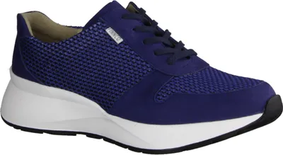 Produktbild von Finn Comfort Leganes Damen Halbschuhe, Schnürer, Leder/Textil, Blau - Marken Finn Comfort, Blau, leder/textil (naubuk/koza)