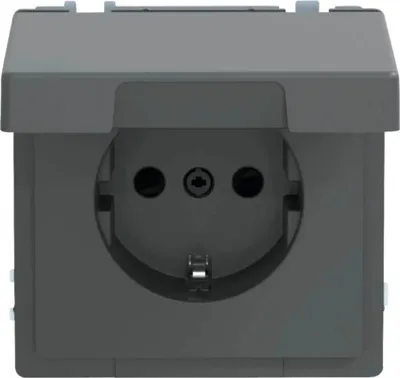 Produktbild von MERTEN Steckdose SCHUKO Design MEG23146034 IP44 Steckklemmen Anthrazit