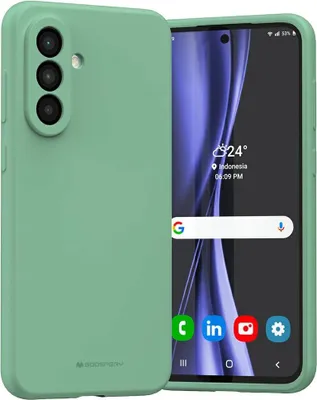 Image de Housse silicone Mercury Samsung Galaxy A36 vert