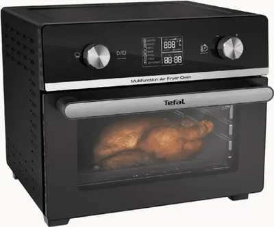 Produktbild von Tefal Easy Fry FW6068, Heißluftfritteuse, 20 l, 6 Person(en), Einzelbild, Schwarz, Drehregler, Berührung