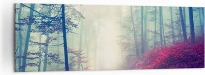 Produktbild von Bild auf Leinwand - Leinwandbild - Wald Baum Natur - 160x50cm - Wand Bild - Wanddeko - Wandbilder - Leinwanddruck - Bilder - Kunstdruck - Wanddekoration - Leinwand bilder - Wandkunst - AB160x50-3667