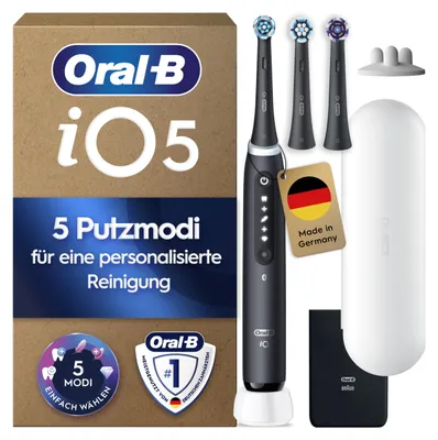 Produktbild von Oral-B iO Series 5 Elektrische Zahnbürste, Schwarz