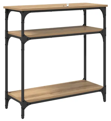 Immagine prodotto di vidaXL Tavolo consolle in rovere artigianale 75 x 29 x 75 cm Materiale a base di legno