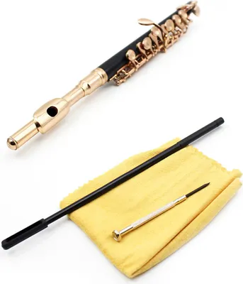 Image de Piccolo Ottavino en do majeur avec chiffon de polissage, tige de nettoyage, étui et tournevis