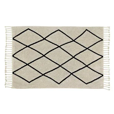 Image de 140x200 cm Tapis naturel, tissé à la main Bereber Beige