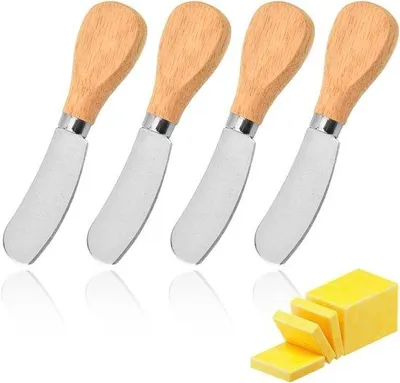 Immagine prodotto di Set di coltelli da cucina - Acciaio inossidabile - 4 pezzi - Manico in legno