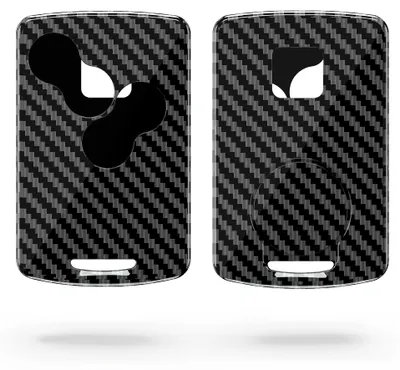 Produktbild von kwmobile Autoschlüssel Hülle kompatibel mit Renault 4-Tasten Autoschlüssel Karte (nur Keyless Go) - Hardcover Schutzhülle Schlüsselhülle Cover Carbon