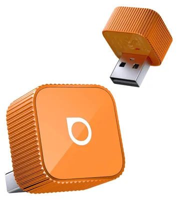 Mini Slim USB-A Adapter Orange, Bluetooth/WiFi