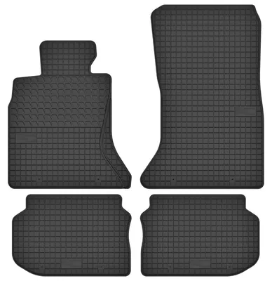 Produktbild von Gummi-Fußmatten für BMW 5 F10 2010-2017 (Limousine) – 4-tlg, Schwarz, passgenau – Wielganizator SolidTread