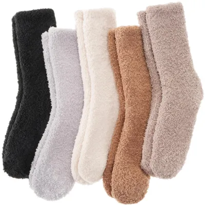 Zdjęcie produktu dla Omgoods - Grube, pluszowe skarpety - Skarpety-pantofle - Ciepłe skarpety - Miękkie skarpety - Zimowe skarpety - Rozmiar M/L (EU 36-46) - Skarpety-pantofle