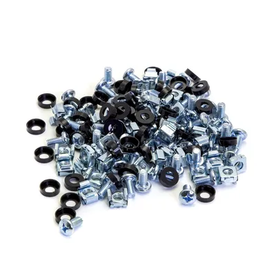 Produktbild von 50 Pack Silber M6 Käfigmuttern Schrauben 19"