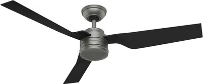Obrázek produktu pro Venkovní stropní ventilátor s nástěnným vypínačem Cabo Frio 132 cm stříbrný