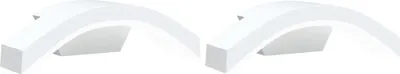 Immagine prodotto di Applique per Esterni con LED 2 pz Bianche Alluminio Pressofuso