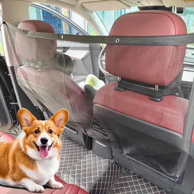 Productafbeelding van Hondenscherm voor auto, bagageruimte, 115x62 cm. Scheidingsrooster voor SUV's, vrachtwagens en personenauto's