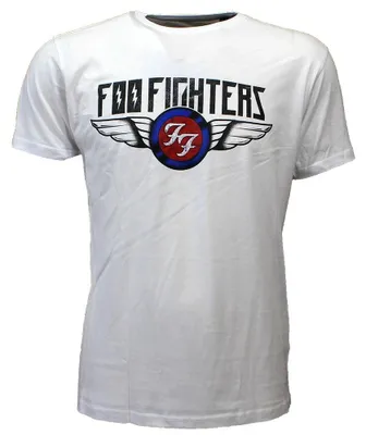 Produktbild von Foo Fighters Flash Wings Band T-Shirt Weiß – Offizielles Merchandise - XL