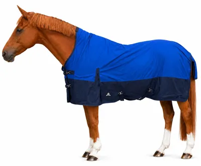 Produktbild von Outdoordecke Nikko Turnout 1680D Fleece - Royal/Navy Größe (Pferdedecke) - 155 cm