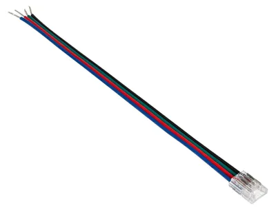 Produktbild von Verbinder für LED-Streifen 24V RGB SMD Breite 8mm IP20 mit Kabel 8 mm