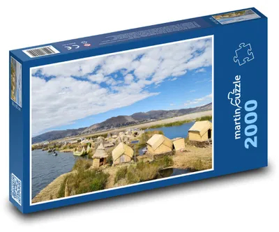 Zdjęcie produktu dla Puzzle 2000 Pływające Domy na Jeziorze - martinpuzzle