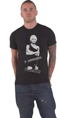 Image de Blondie - "X Offender" T-shirt homme/femme unie RO1062 (XL) (Noir)
