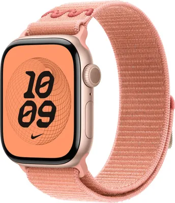 Zdjęcie produktu dla Apple Nike Sport Loop, Band, Smartwatch, Różowy, Apple, Apple Watch: 38mm, 40mm, 41mm, 42mm, Nylon, Poliester pochodzący z recyklingu, Spandex
