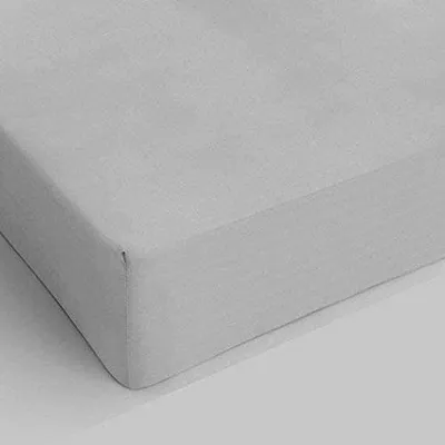 Zdjęcie produktu dla Ibenzoa® prześcieradła na materace o grubości 25 cm – jasnoszare, 100% bawełna, pojedyncze, z gumką wszytą po obwodzie