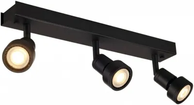 Produktbild von SLV PURI 3 Deckenleuchte, matt- schwarz, 3xGU10, max. 3x50W, mit Decoring