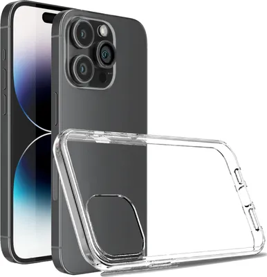 Produktbild von Handyhülle für iPhone 14 Pro Stoßfest passgenau Transparent Schutz Hülle aus Silikon/TPU