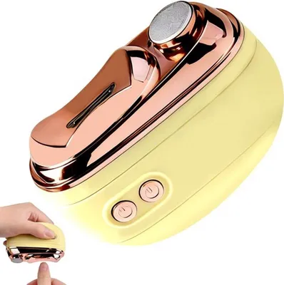 Automatischer Nagelknipser mit 2 Geschwindigkeiten und Aufbewahrungsraum für Nagelreste, 2-in-1 Nagelpflege mit LED Licht